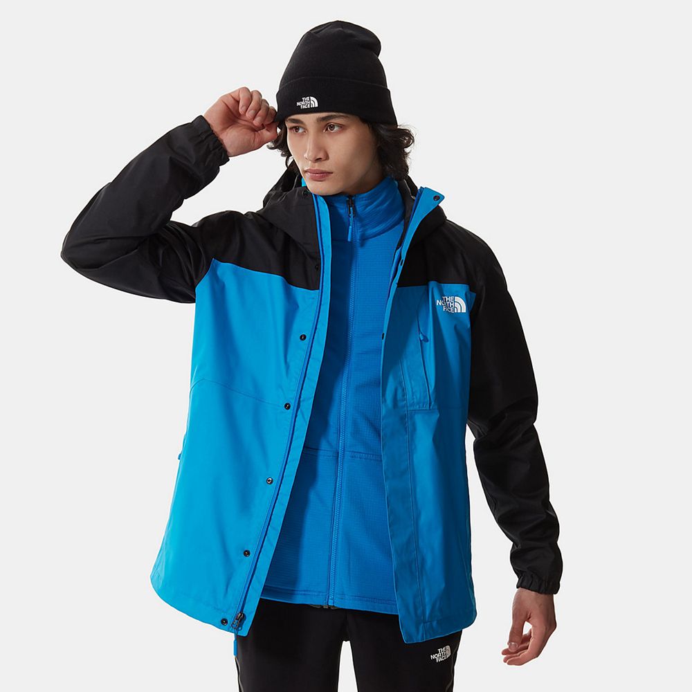 The North Face 3-In-1 Jackets Mens Australia - The North Face Quest Zip-In Triclimate® Blue / Black